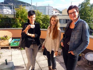 Die Teilnehmenden können heute live den Urban Garden auf der AVOS-Terasse bewundern.