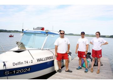 Das Team der Wasserrettung Wallersee