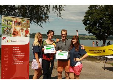 Nachdem jeder Teilnehmer seine persönliche Bestzeit feiern konnte gab es auch für jeden ein Siegerfoto