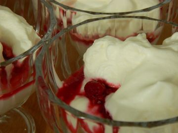 Gelungene Dessertcreme