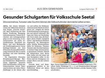 Lungauer Nachrichten 19.5.2016