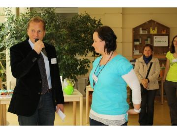 Bgm Erich Rohrmoser mit Andrea Kupfner Gesunde Gemeinde Verantwortliche